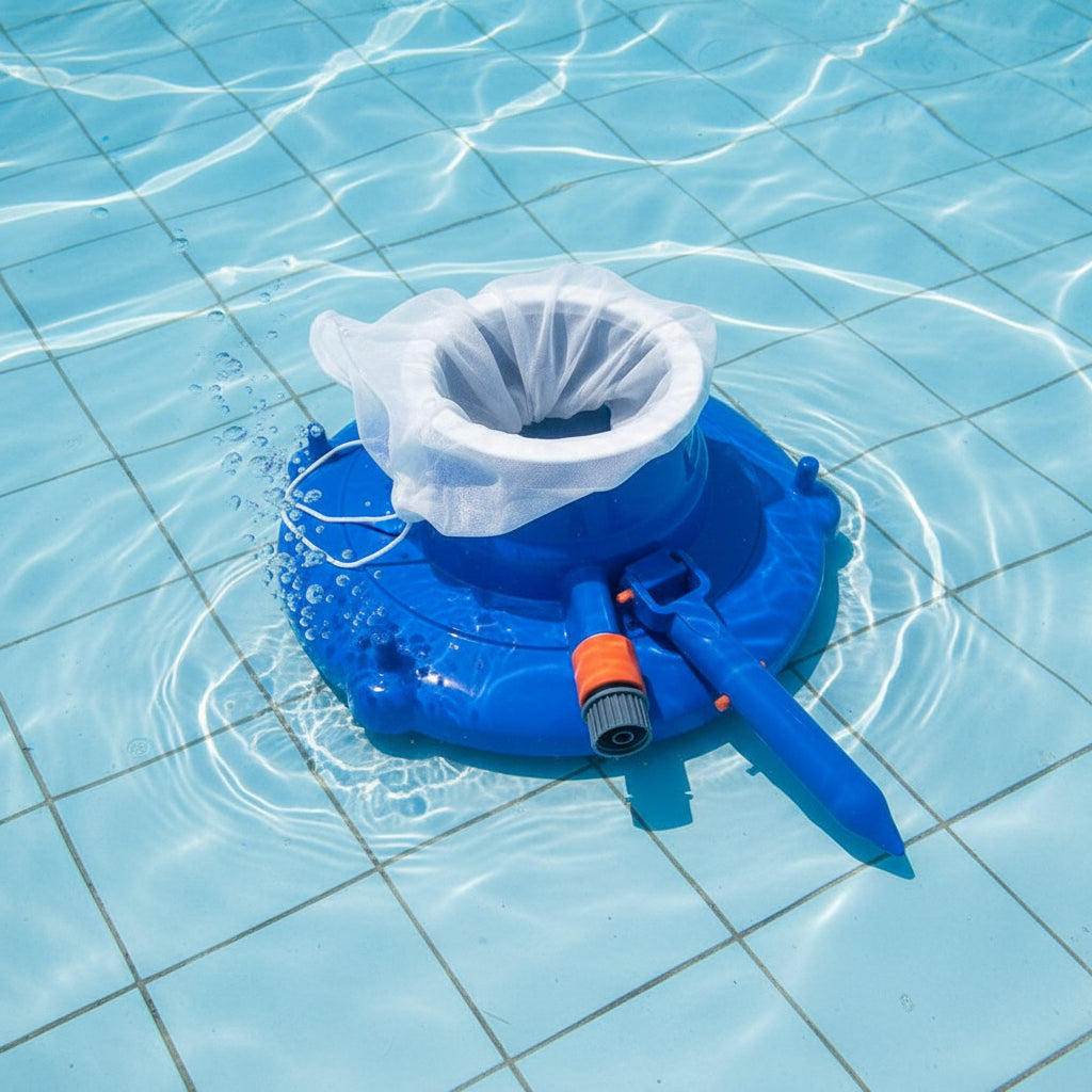 Poolvora Poolreiniger mit Wasserdruck für Pools Teiche und Whirlpools