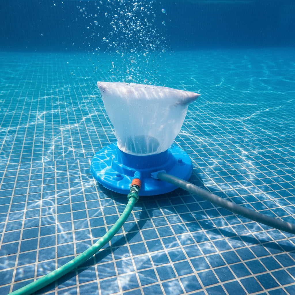 Poolvora Poolreiniger mit Wasserdruck für Pools Teiche und Whirlpools