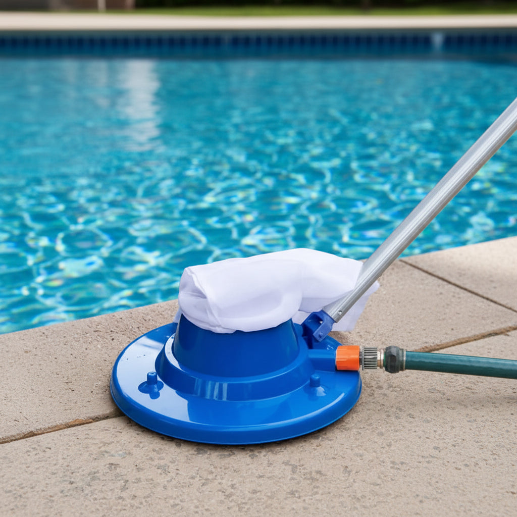 Poolvora Poolreiniger mit Wasserdruck für Pools Teiche und Whirlpools