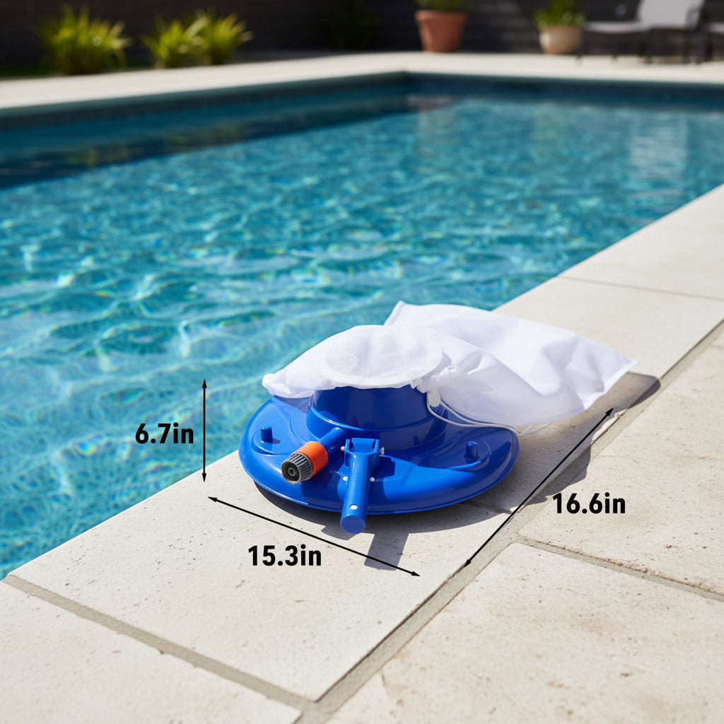 Poolvora Poolreiniger mit Wasserdruck für Pools Teiche und Whirlpools