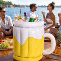 FrostMug Aufblasbarer Getränkekühler Bierkrug für Partys und Garten