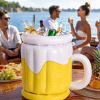 FrostMug Aufblasbarer Getränkekühler Bierkrug für Partys und Garten