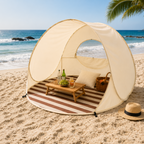 Sonnennest PopUp-Strandmuschel für 3–4 Personen mit Sofortaufbau