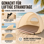 Sonnennest PopUp-Strandmuschel für 3–4 Personen mit Sofortaufbau