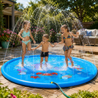 Splashora Aufblasbare Wasserspielmatte mit Sprühfunktion für Kinder