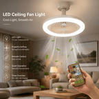 Lumivento Deckenventilator mit LED-Beleuchtung und Fernbedienung