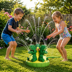 Jurasplash Dinosaurier Wassersprinkler für Garten und Sommerspiele