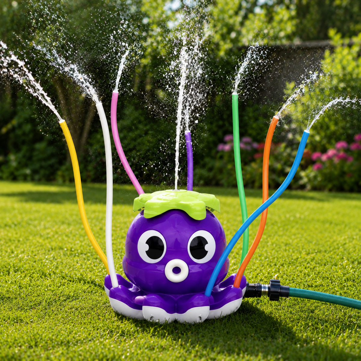 Hydrilo Oktopus Wassersprinkler für Garten und Sommer Wasserspaß