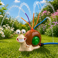 Aquanido Schnecken Wassersprinkler für Garten und Sommer Wasserspaß