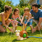Aquanido Schnecken Wassersprinkler für Garten und Sommer Wasserspaß