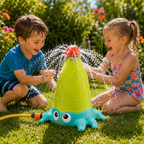 Splashora Rotierender Wassersprinkler Oktopus für Garten und Sommer
