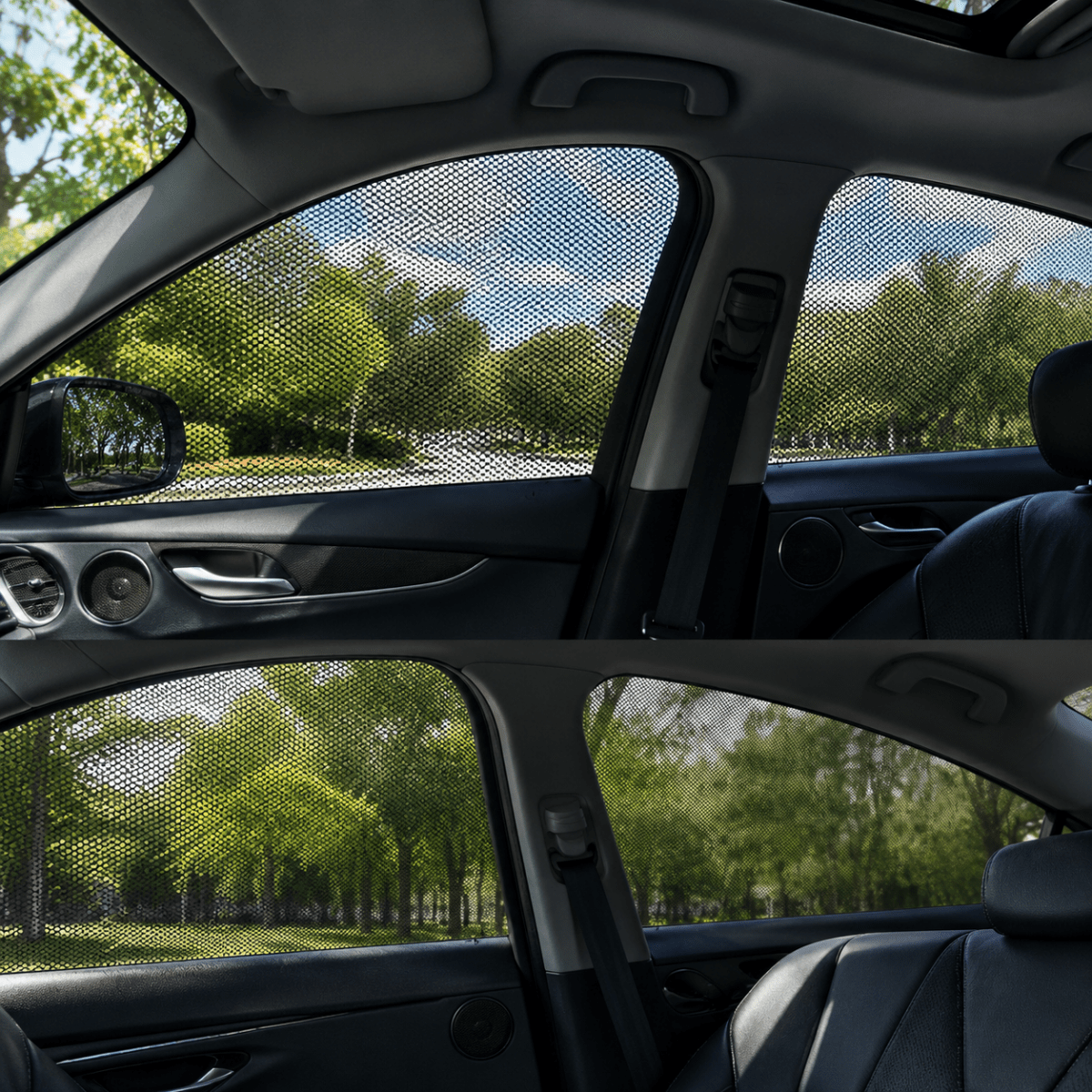 DriveMesh Fahrzeug Fensternetz 2er Set für Auto und Camping
