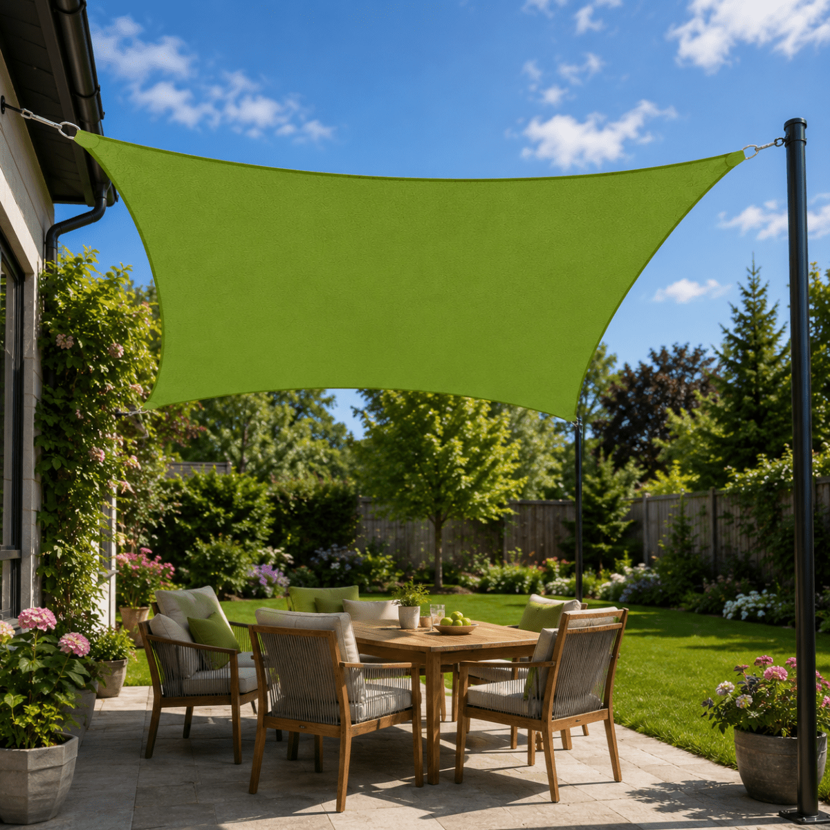 Solvanta Dreieckiges Sonnensegel mit UV-Schutz für Garten und Terrasse