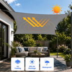 Solvanta Dreieckiges Sonnensegel mit UV-Schutz für Garten und Terrasse
