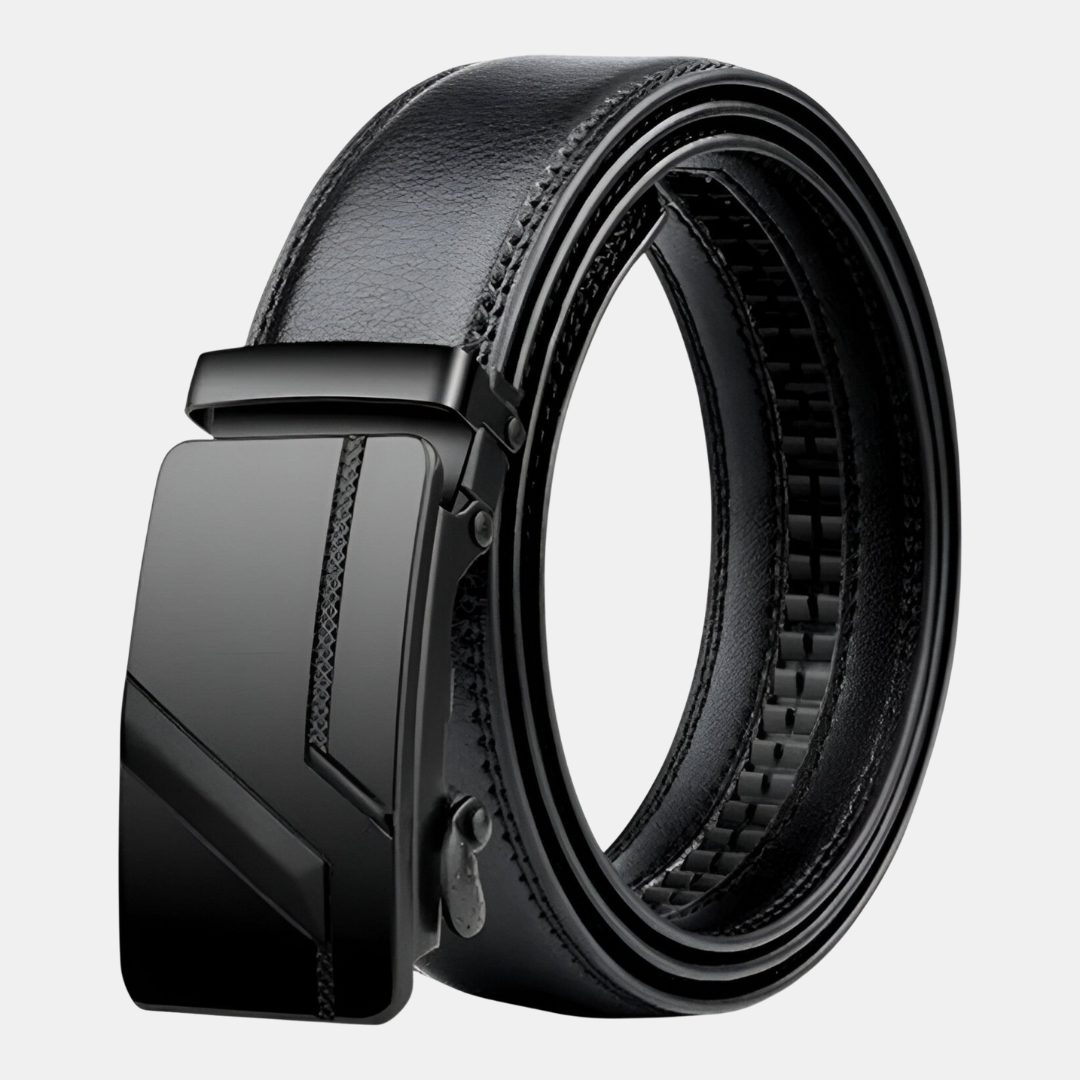 FlexVerschluss Herrengürtel aus Leder mit Automatikschnalle