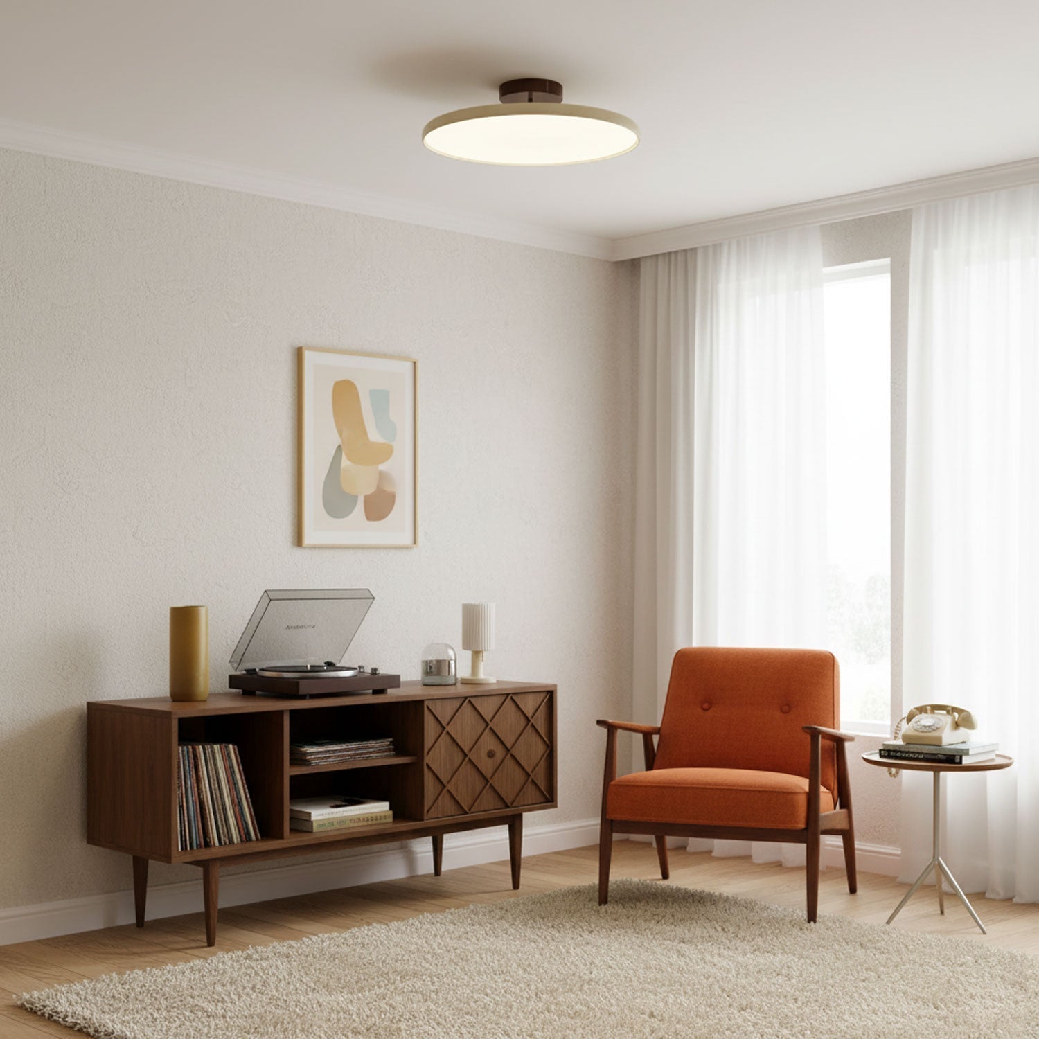 Verstellbare LED Deckenleuchte mit Schwenkbarem Spotdesign