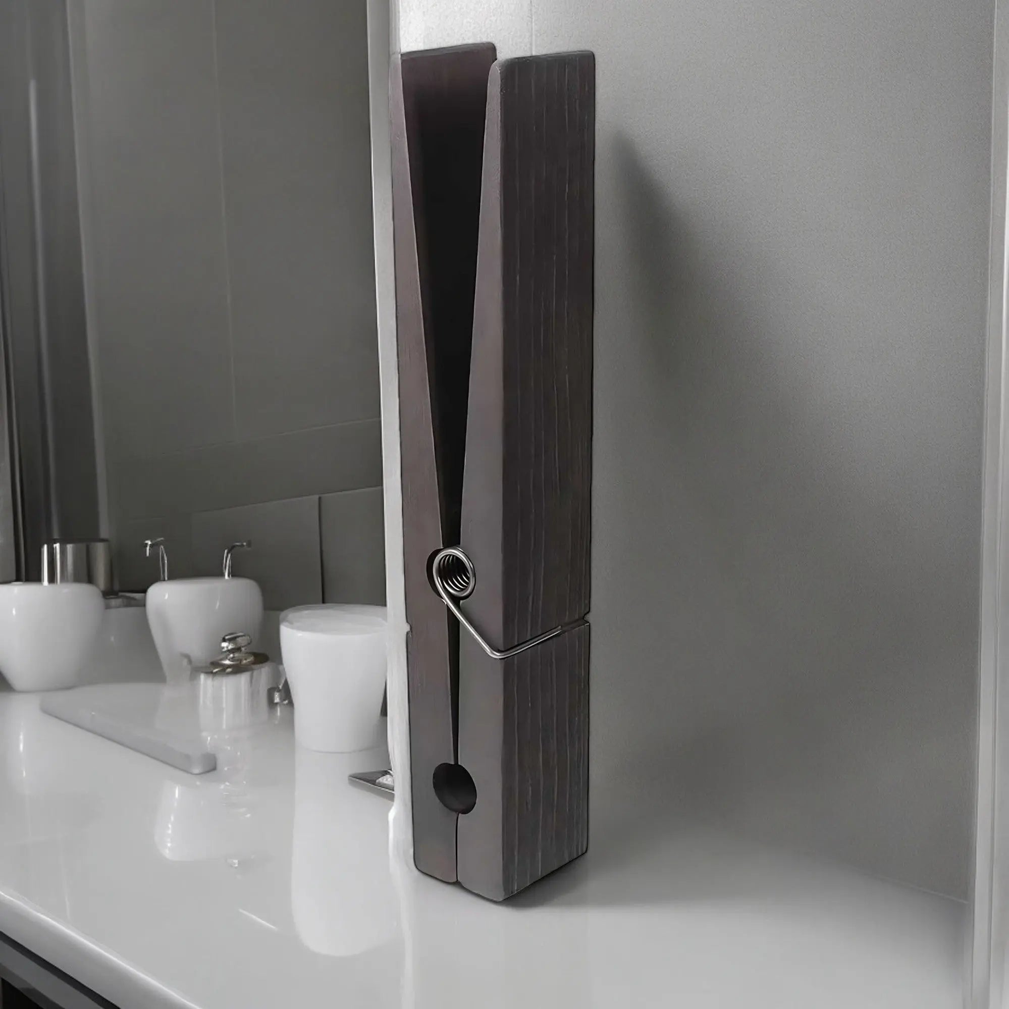 ClipWood Handtuchhalter aus Holz im Wäscheklammer-Design