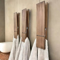 ClipWood Handtuchhalter aus Holz im Wäscheklammer-Design