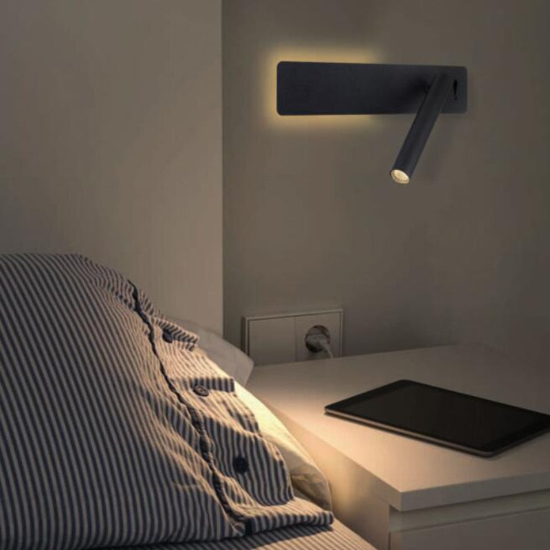 LED Wandleuchte Leselampe Schwenkbar Flexibel Schlafzimmer