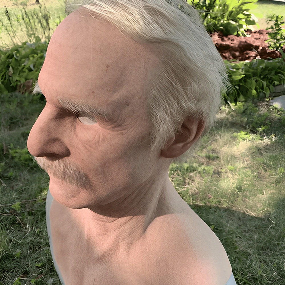 Realistische Latex Maske mit Beweglichem Mund