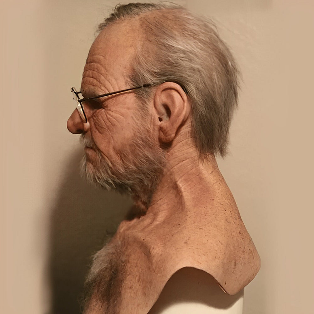 Realistische Latex Maske mit Beweglichem Mund