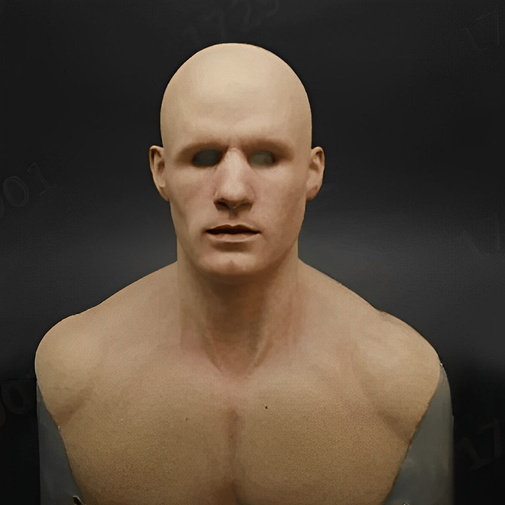 Realistische Latex Maske mit Beweglichem Mund