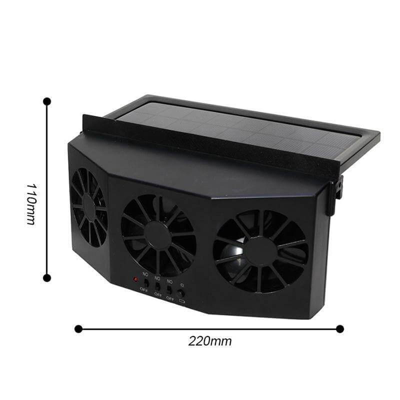 SolarVent AutoFresh Fahrzeuglüfter mit Solarpanel für Autofenster