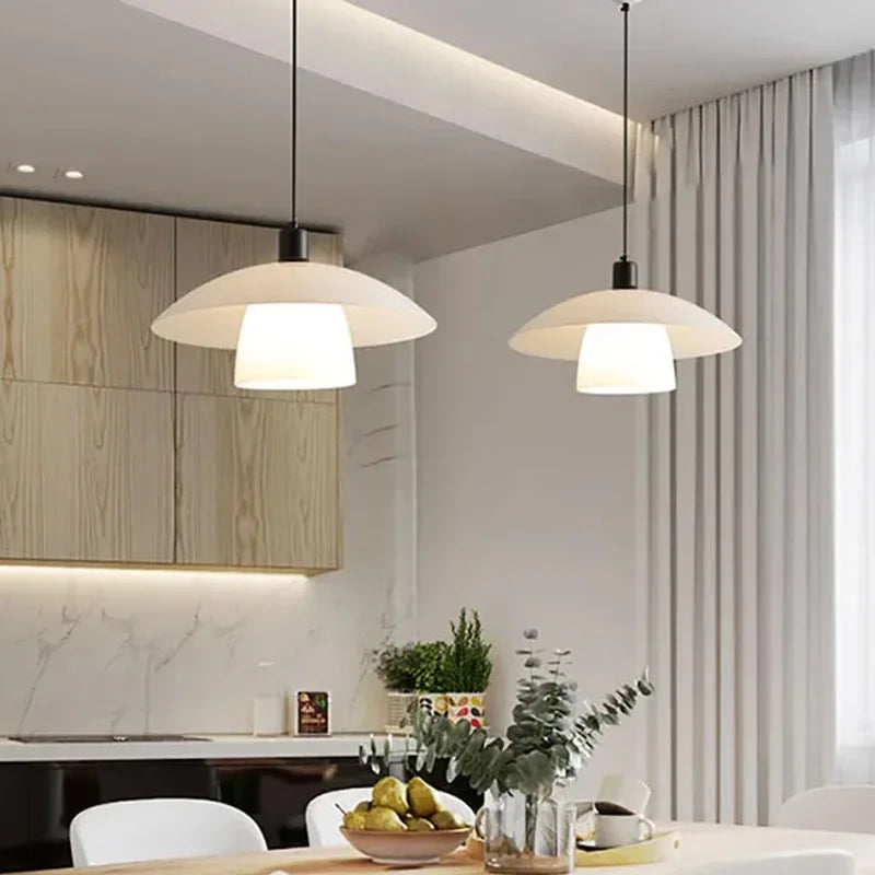 ZenLicht Glas Pendelleuchte Minimalistisch Japanisch Warmweiß