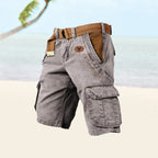 Herren Cargo Shorts mit Gürtel und Mehrfachtaschen