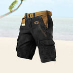 Herren Cargo Shorts mit Gürtel und Mehrfachtaschen