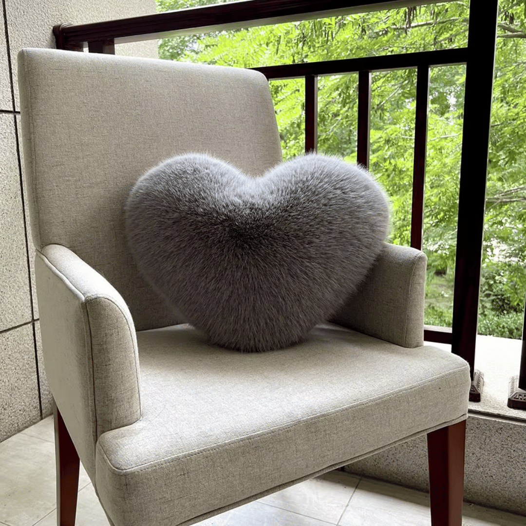 Herz-Plüschkissen 40 cm Dekokissen für das Wohnzimmer und das Kinderzimmer