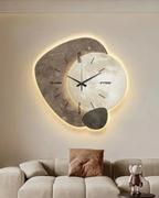 Selmora Mondkreis-Wanduhr mit dekorativem Mondmotiv