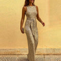 Glamira jumpsuit til damer – Ærmeløs overall med vide ben