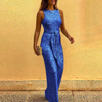 Glamira jumpsuit til damer – Ærmeløs overall med vide ben