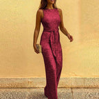 Glamira jumpsuit til damer – Ærmeløs overall med vide ben