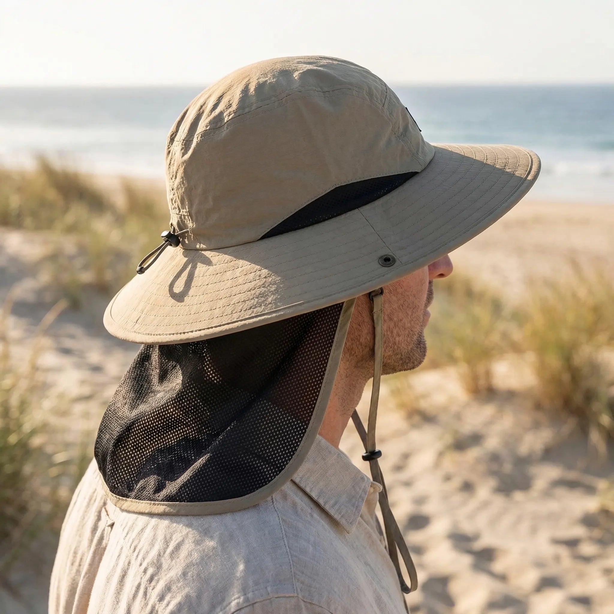 SonnenWacht Outdoorhut UPF50+ mit Nackenschutz und Krempe