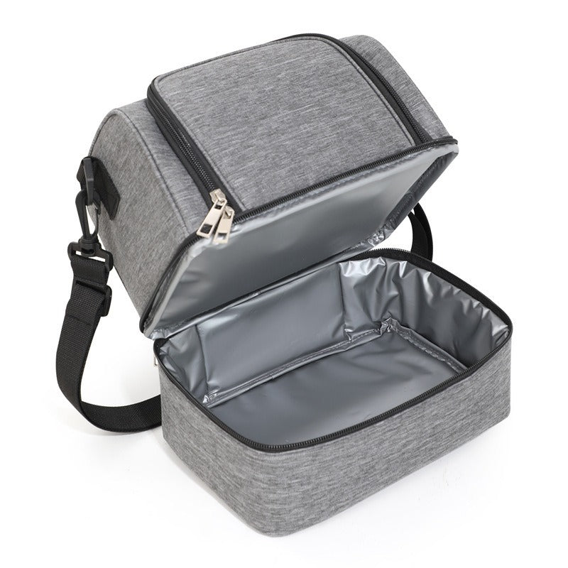 CompactFresh Isolierte Kühltasche mit Schultergurt und Zusatzfächern