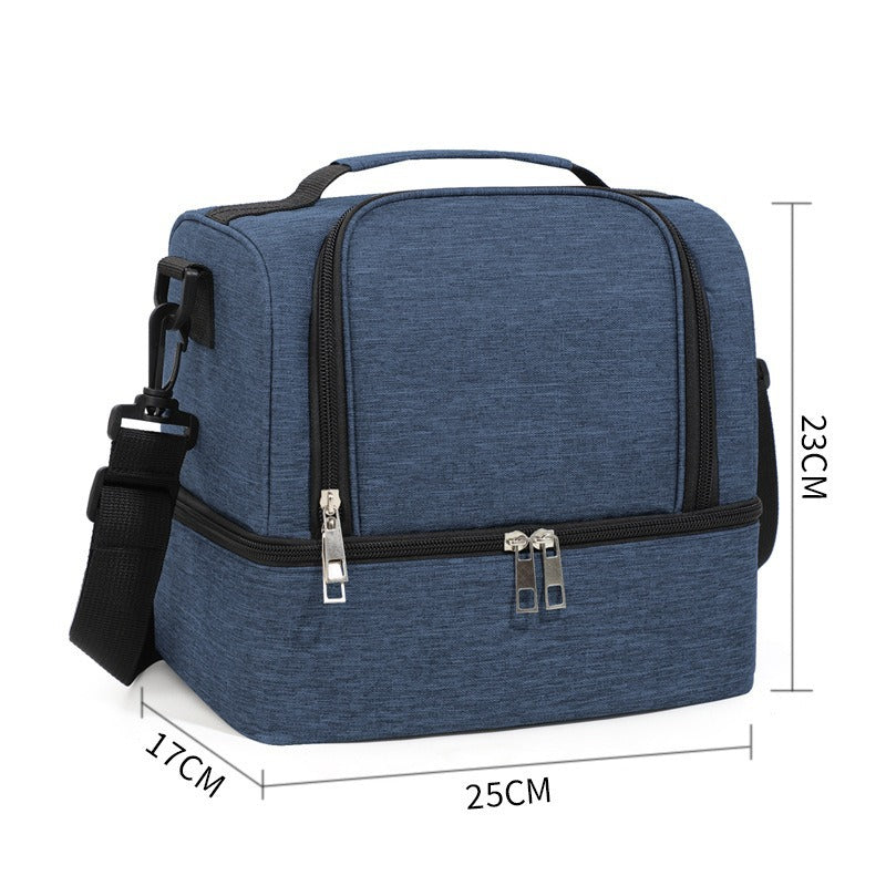 CompactFresh Isolierte Kühltasche mit Schultergurt und Zusatzfächern