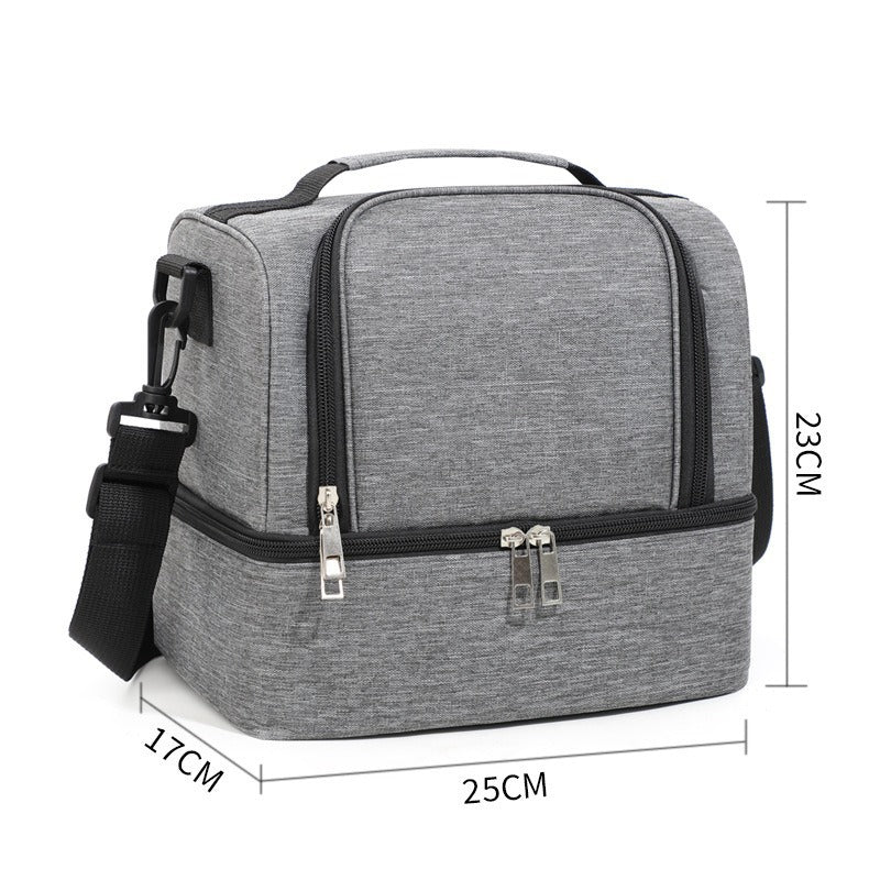 CompactFresh Isolierte Kühltasche mit Schultergurt und Zusatzfächern