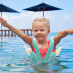 AquaSicher Aufblasbare Schwimmhilfe für Kinder mit Sicherheitsgurt