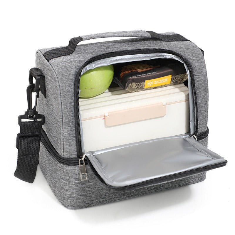 CompactFresh Isolierte Kühltasche mit Schultergurt und Zusatzfächern