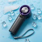 TurboBreeze Tragbarer Handventilator mit Display