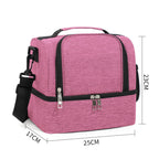 CompactFresh Isolierte Kühltasche mit Schultergurt und Zusatzfächern