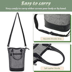 CoolElegance Damen Handtasche mit Isolierfach und Schultergurt