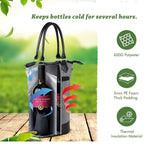 CoolElegance Damen Handtasche mit Isolierfach und Schultergurt