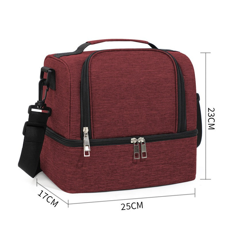 CompactFresh Isolierte Kühltasche mit Schultergurt und Zusatzfächern