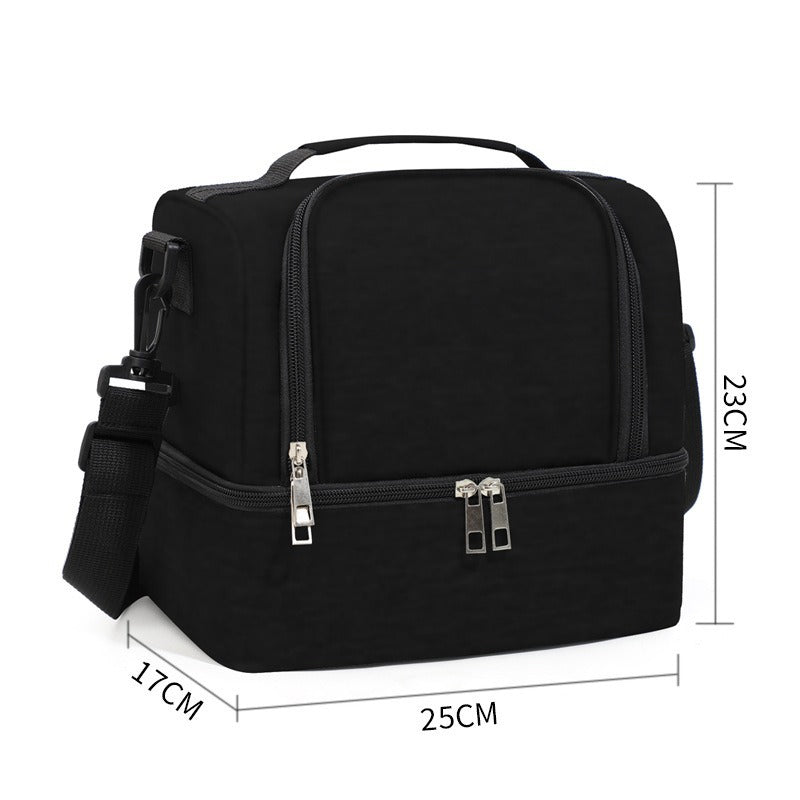 CompactFresh Isolierte Kühltasche mit Schultergurt und Zusatzfächern