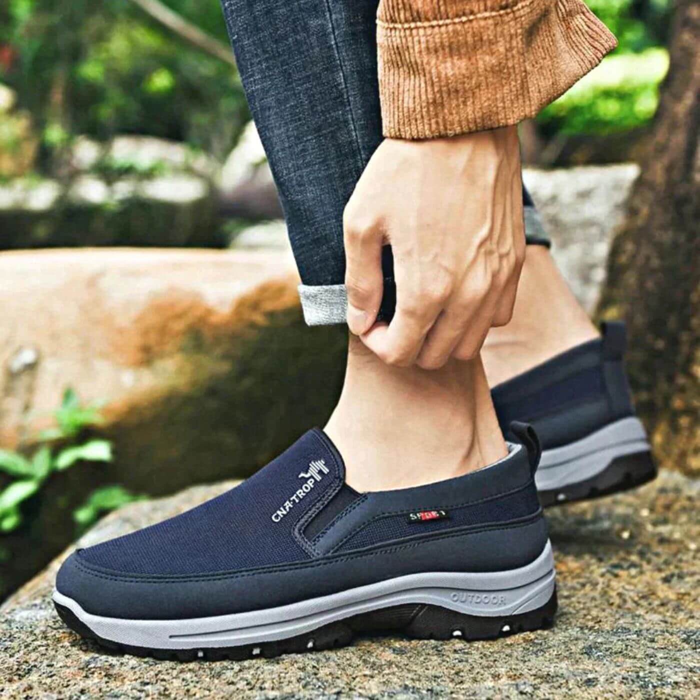 KomfortTrit herre slip-on fritidssko