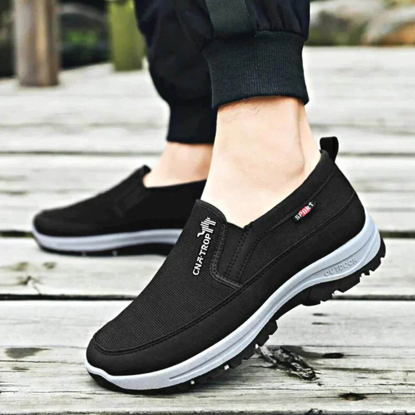 KomfortTrit herre slip-on fritidssko