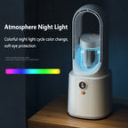 AirGlow PureFlow bladløs ventilator med luftfugter & natlys